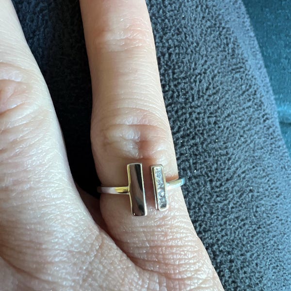 To My Bestie Thick and Thin Ring - Bridesmaid Gift - Adjustable Ring ...