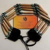 Native American Style Black Wool Breechcloths, Loincloth Powwow Regalia Flap BRCH02