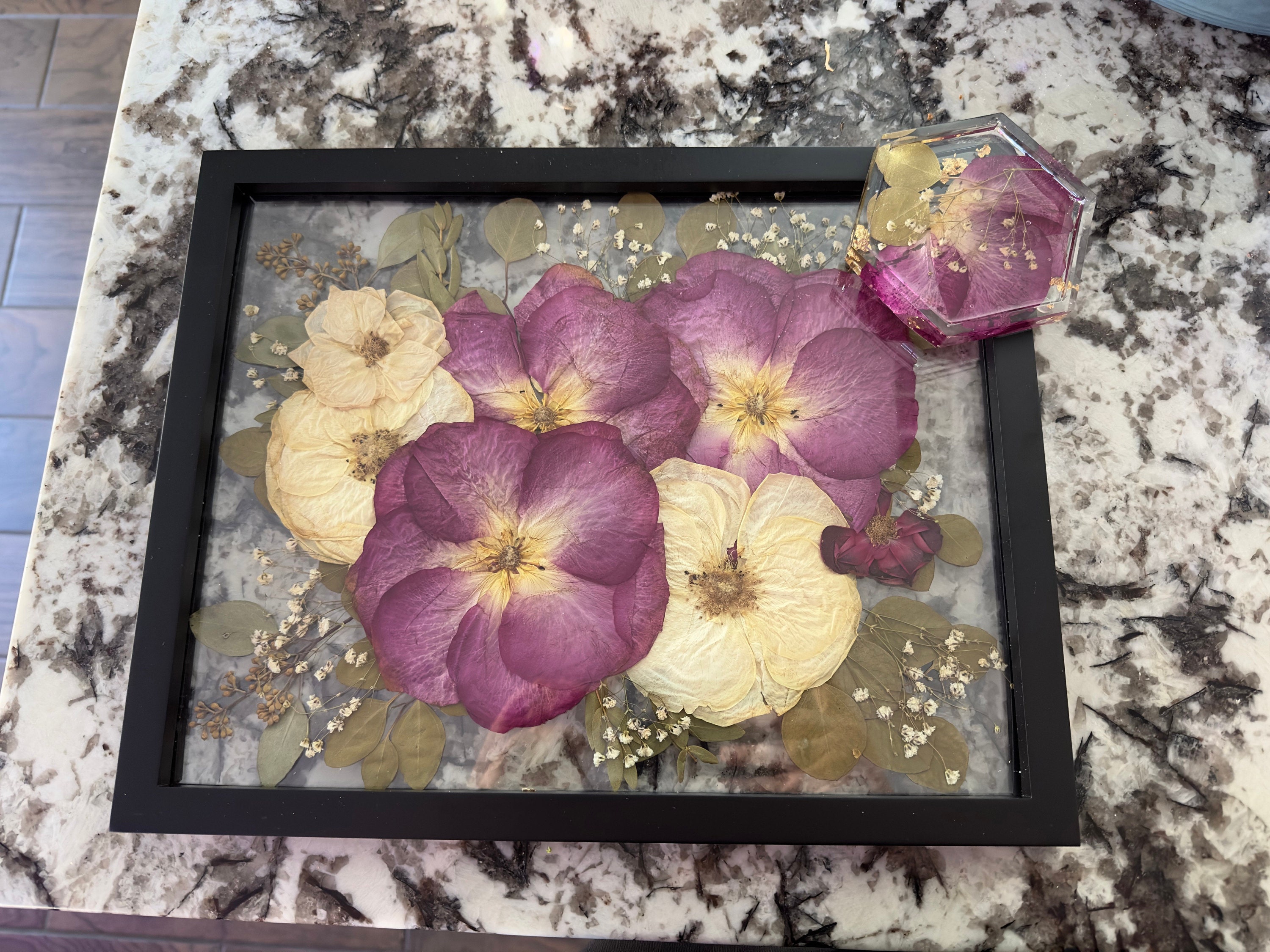 Preserved flowers from Jamie's etsy review