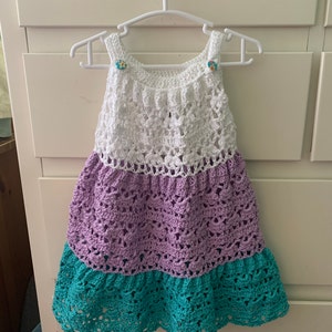 Crochet Dress PATTERN Crochet Tiered Dress baby Toddler - Etsy