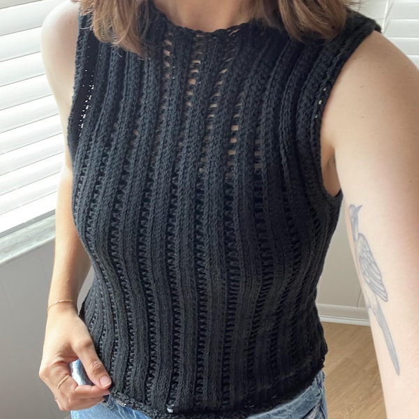 Crochet Mock Neck Top PDF Pattern (mallory Mock Neck) - Etsy