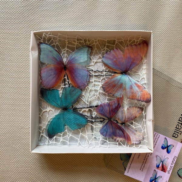 Silk Butterfly Set 10 miracle Wings, Natalia Wings, Butterfly Jewellery ...
