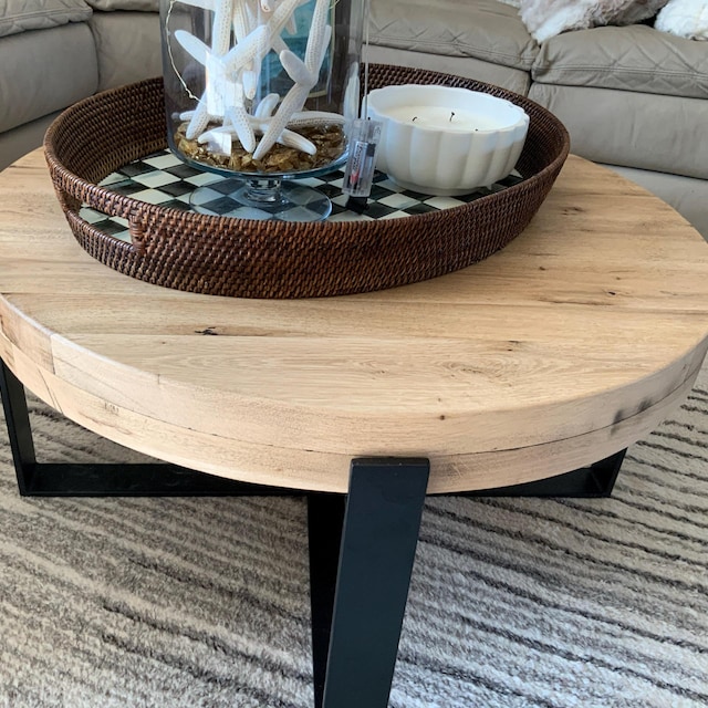 Tavolino Soggiorno Con Ruote In MDF - 45x30x56 Cm, 2 Ripiani, Design Moderno, Mobile Per Divano E Pc