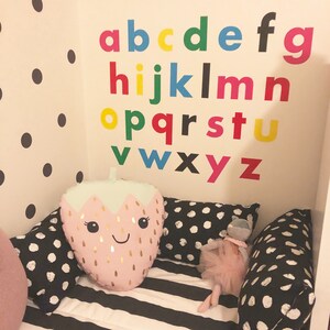 A to Z Alphabet Wall Stickers Kids Nursery Play Room Home Art ...