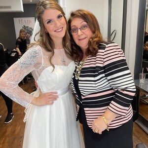 midi tulle wedding dress