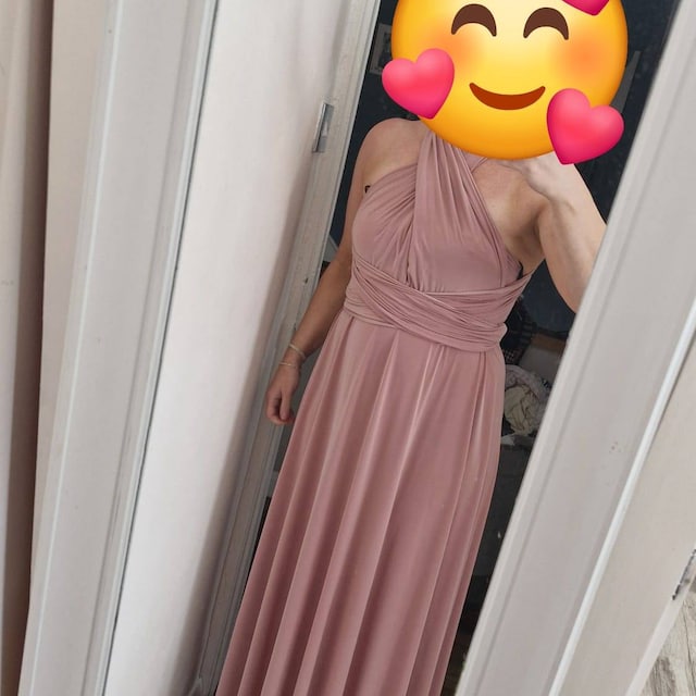 HOT ! Pink Infinity Dress Dusty Pink Tulle Infinity Dress, Convertible Bridesmaid Gown HOT ! Pink Infinity Dress Dusty Pink Tulle Infinity Dress, Convertible Bridesmaid Gown