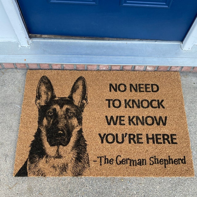 The German Shepherd Door Mat German Shepherd We Know You