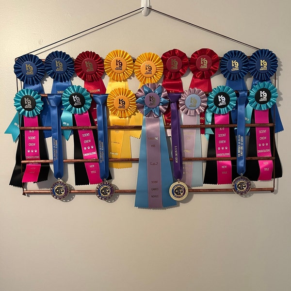 Equestrian Ribbon Display Rack | Rosette Holder | Custom Award ...