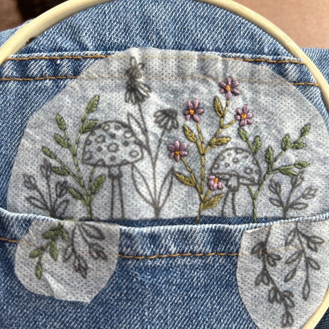 Mushroom Pocket- Embroidery PDF & Pattern - Etsy Canada
