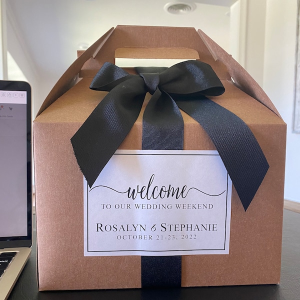 Custom Wedding Welcome Boxes - Hotel Welcome Boxes for Wedding Guests ...