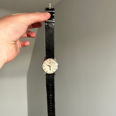 One Piece Handmade Leather Watch Strap Brown, Distressed Watch Band Men ...
