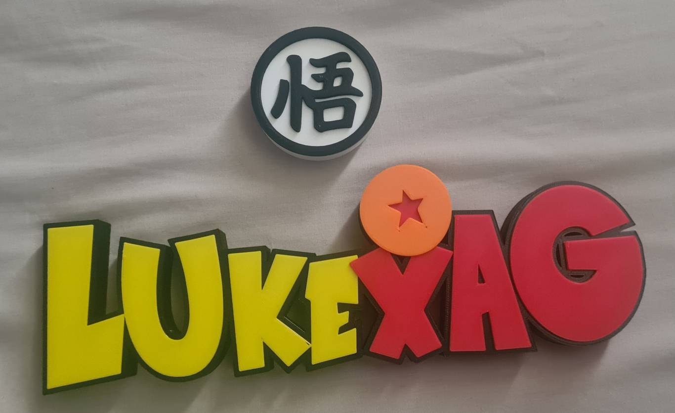Custom Dragon Ball Z Inspired Name Plate, Personalised Desk Sign, Boy Gift, Gift for Girl, Kid Room Sign, Kid Playground Sign