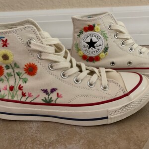 Custom Embroidery Converse Sports Shoes Platform Converse - Etsy