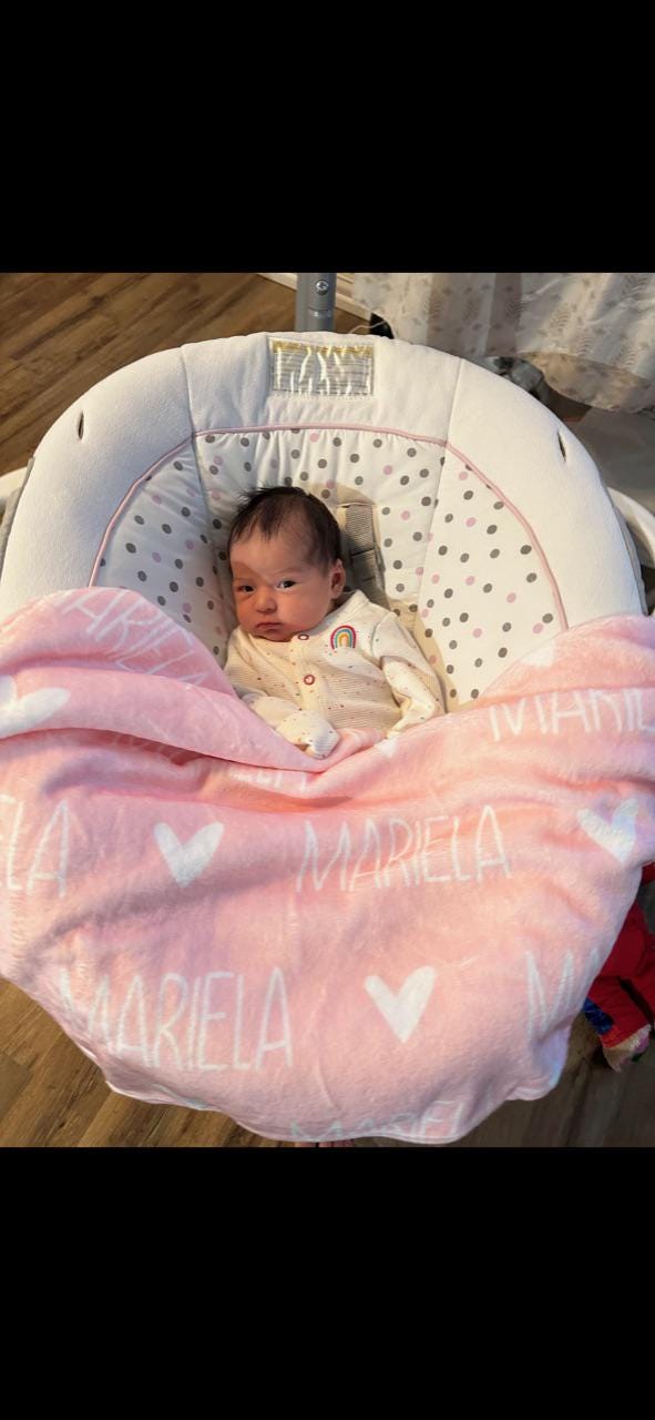Personalized Girl Name Blanket, Custom Baby Blanket, Newborn Blanket, Girl Blanket Gift, Baby Blanket, Kids Blanket, Christmas Present Gift