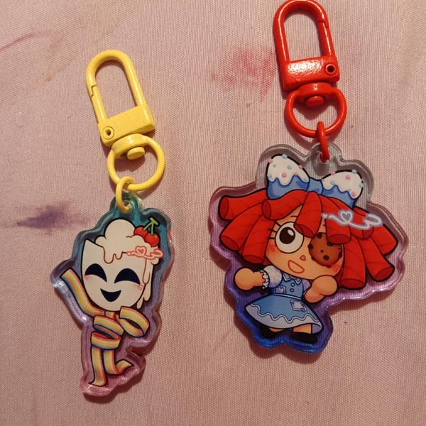 TADC the Amazing Digital Circus Keychains 1.5 Inch Colorful Clear ...