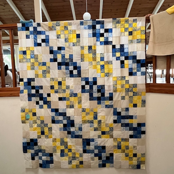 Easy Jelly Roll Quilt Pattern, Modern PDF Quilt Pattern, Hampton - Etsy