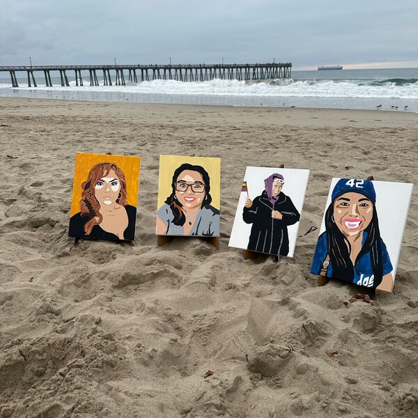 DIY Paint by Number, Selfie Paint Kit, Personalized Canvas Paint Kit ...