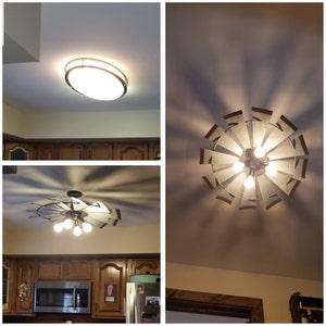 Windmill Farmhouse Flush Mount Light Fixture Original Etsy