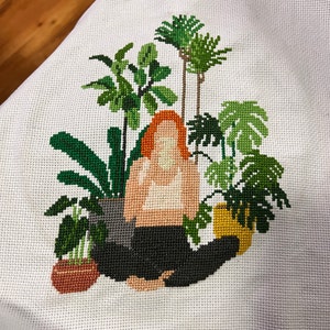 Easy Modern Cross Stitch Pattern One Color Counted Cross | Etsy