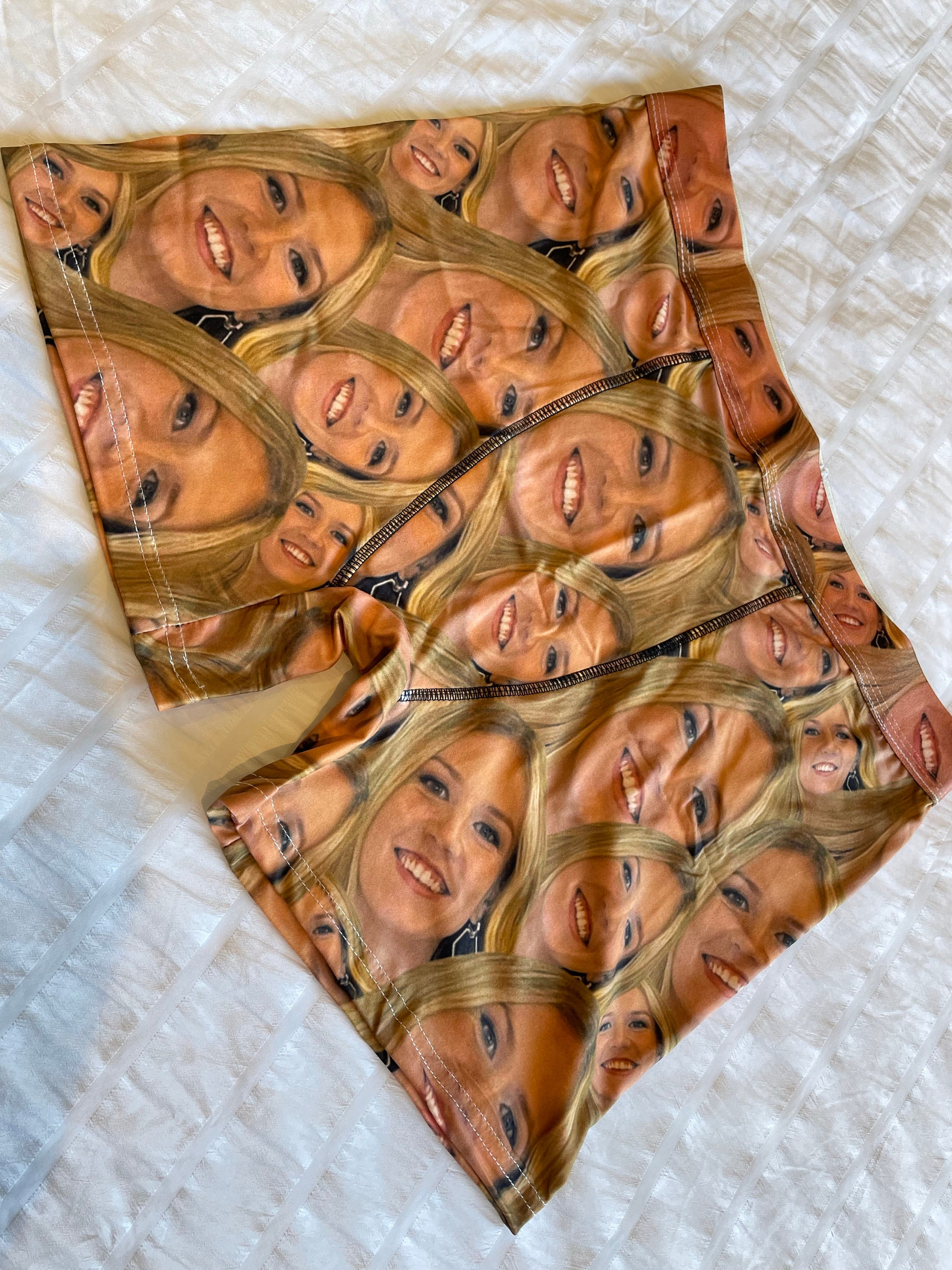 CUSTOM CHRISTMAS BOXERS. Randomly scattered Faces With Santa Hat Personalised Photo Boxer Shorts Xmas Gift For Him Men Underwear Underpants.