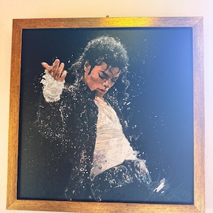 Michael Jackson Tribute Canvas, Pop Legend Wall Art, Music Icon