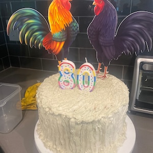 Rooster Cake Topper Farm Cake Topper Rooster Birthday Etsy Singapore