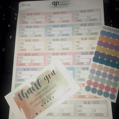 ONLINE SHOPPING ORDER Tracker Planner Stickers - Etsy