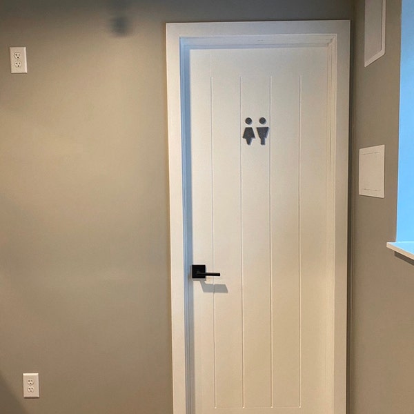 Gold Restroom Sign, Male Female Bathroom Signs for Gold Home Decor ...