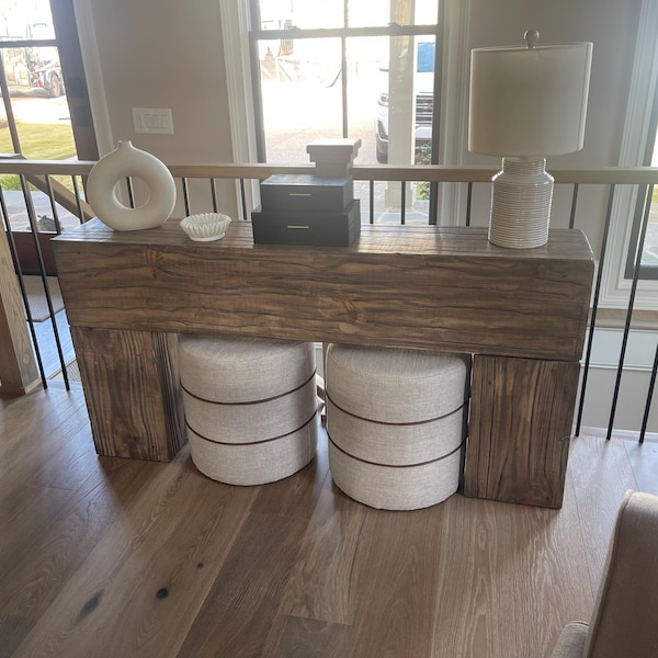 Three Beam Console Table - Etsy