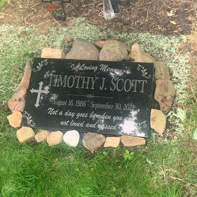 Memorial Stone for Mom Dad Personalized in Loving Memory - Etsy