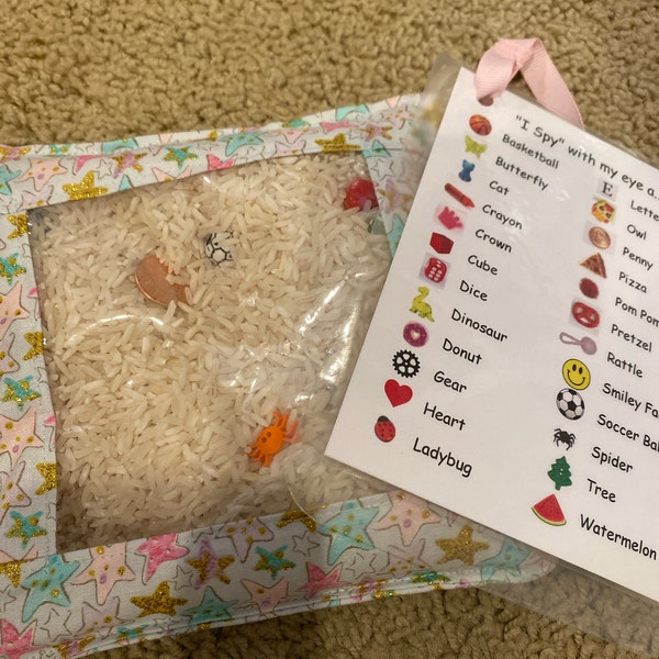 I Spy Bag, Sensory Bag, Discovery Bag, Fidget Bag, Eye Spy Bag, Quiet ...