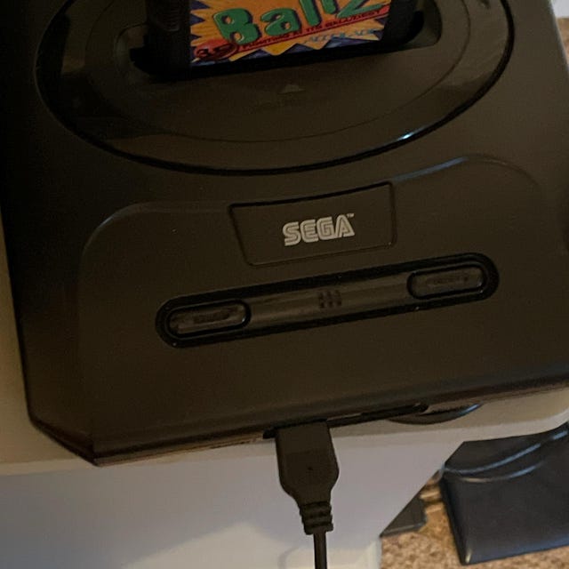 Original Sega Genesis Core System 2 Video Game Console With Two