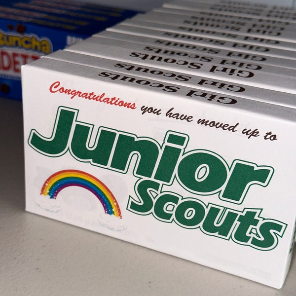 Customizable Junior Scouts 3.5 Oz Junior Mints Box Wrapper Girl Scout ...
