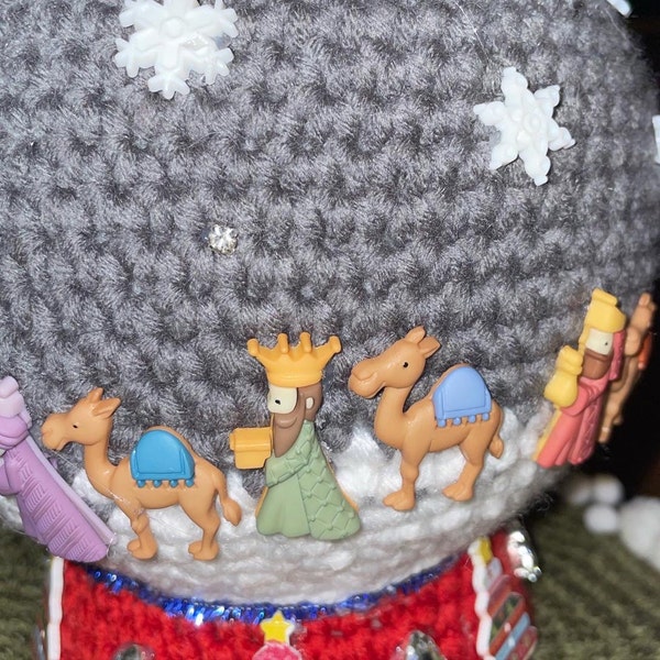 Dress It up Craft Buttons WE THREE KINGS Christmas Nativity Wise Men