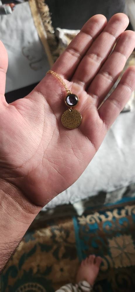 Personalized Moon Phase And Star Map By Date Necklace, Mother&#39;s Day Gift For Mom, Birthday Gift For Daughter, Custom Birth Moon Jewelry, A