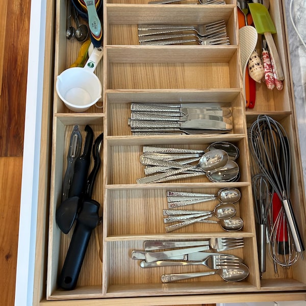 Custom Kitchen Drawer Organizer | Silverware | Baking and More - Made ...
