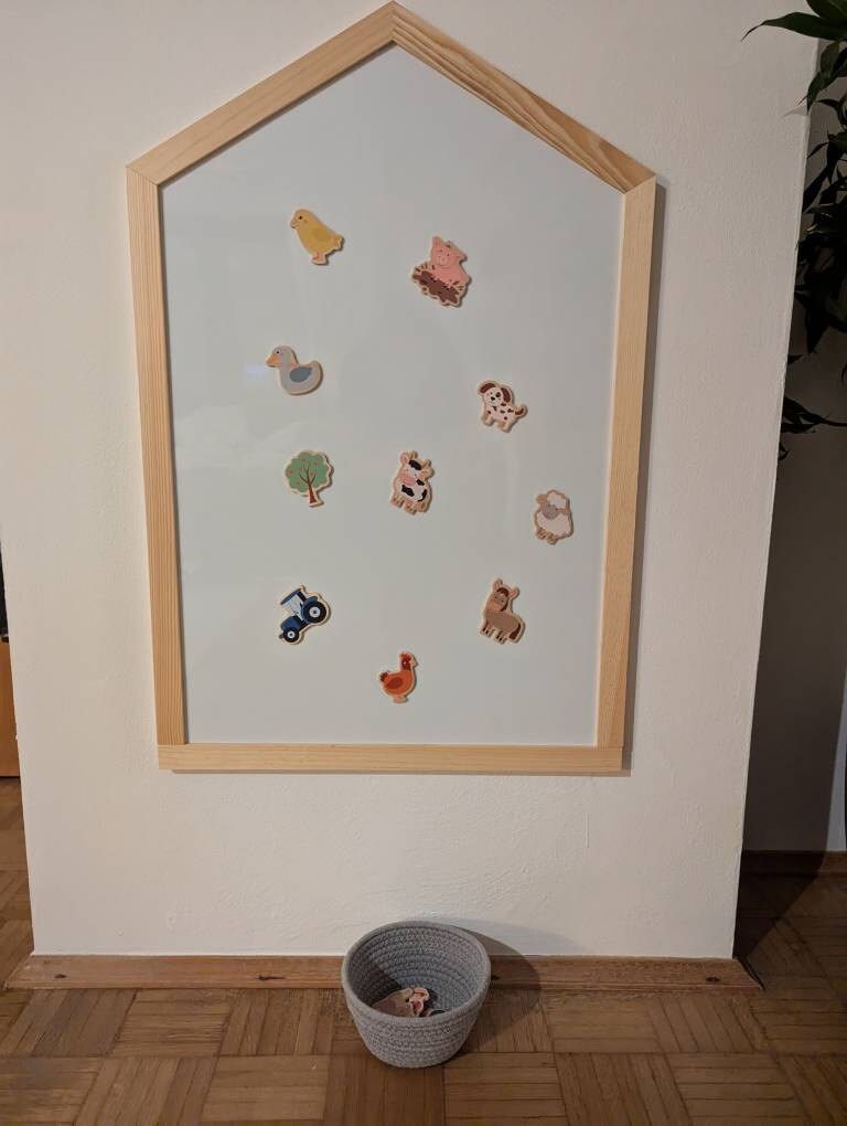 Fridge magnets: farm, board magnets, fridge magnets, wooden magnets, gift for children, birthday gift, children&#39;s activity