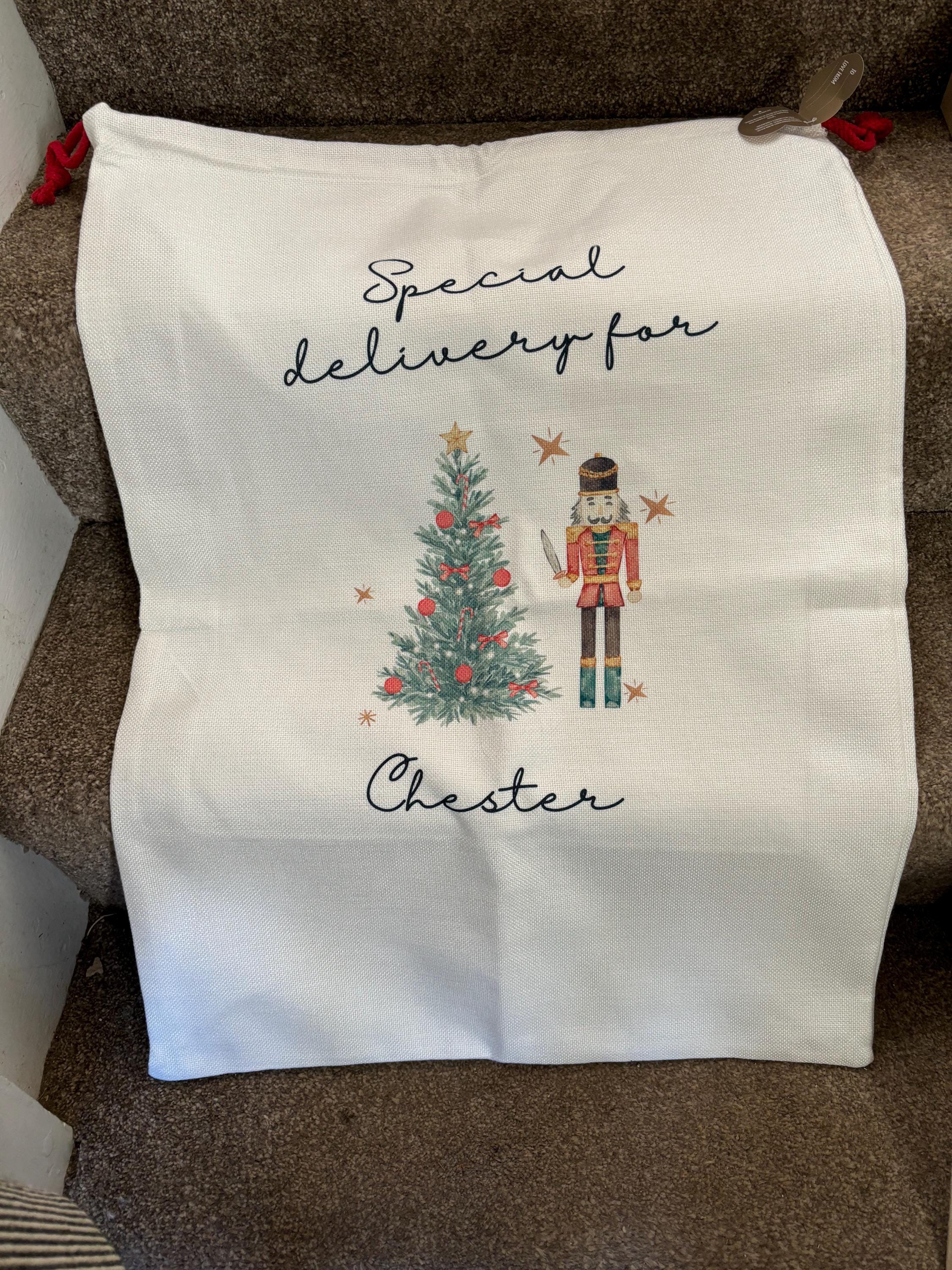 Personalised Christmas Special Delivery Stocking, First Christmas Stocking, Family Christmas Stocking Set, Sugar Plum Fairy, Nutcracker