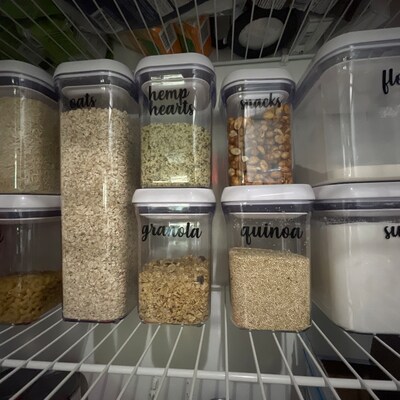 Custom Pantry Organisation Kitchen Labels Custom Kitchen and Pantry ...