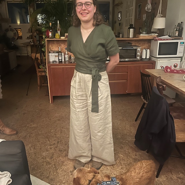 Top Portefeuille Yoga Haut Ballet Femme Manches Longues - Col V Profond Et Nœud - Pour Yoga, Danse Et Tenue Décontractée Haut Manches Longues Col V Profond