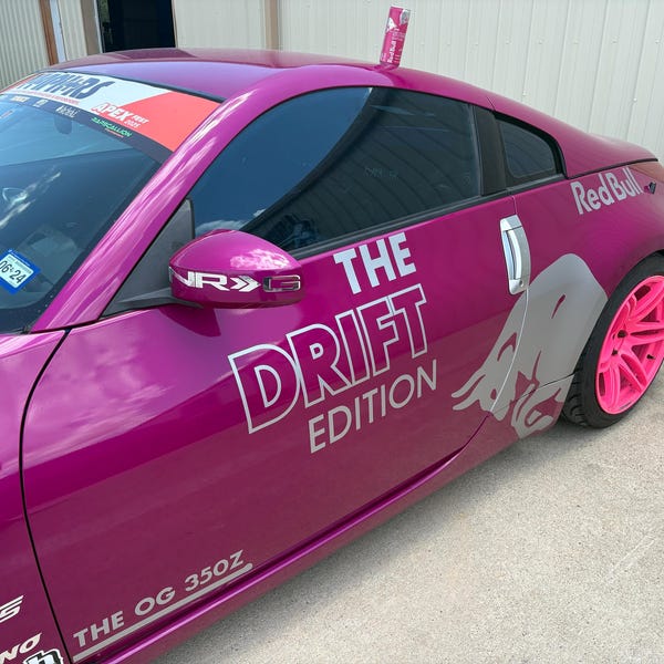 Custom Bull Style Car Vinyl Decal, JDM Drift Wrap 