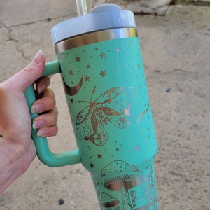 Heron Tartan Crest 40 oz Insulated Tumbler with Handle