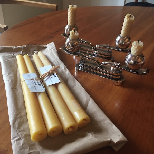 Tapered Beeswax Candle Set 10 Long Etsy tapered-beeswax-candle-set-10-long-etsy
