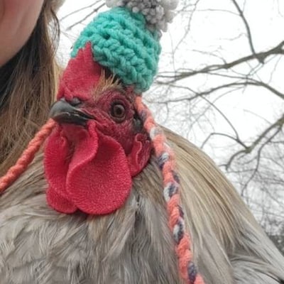 Chicken Hat With Ties - Etsy