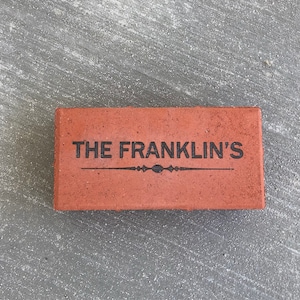 Engraved Brick, Personalized Engraved Permanent Memorial Brick for ...