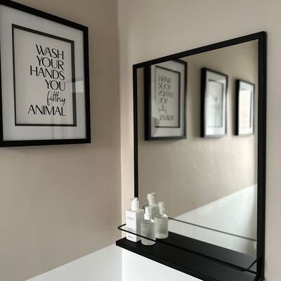 Bathroom Print Unframed Print Poster Home Décor Gift Typography Prints Gift Unframed Minimalist ...