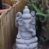 Large Stone Garden Toadstool Mushroom Ornament – 2-Piece Concrete Fairy Decor 5 thumbnail image