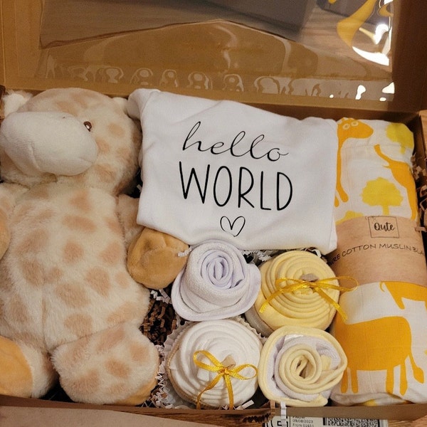 Qute Unisex / Gender Neutral / Boy / Girl Baby Gift Box , 2 Baby ...
