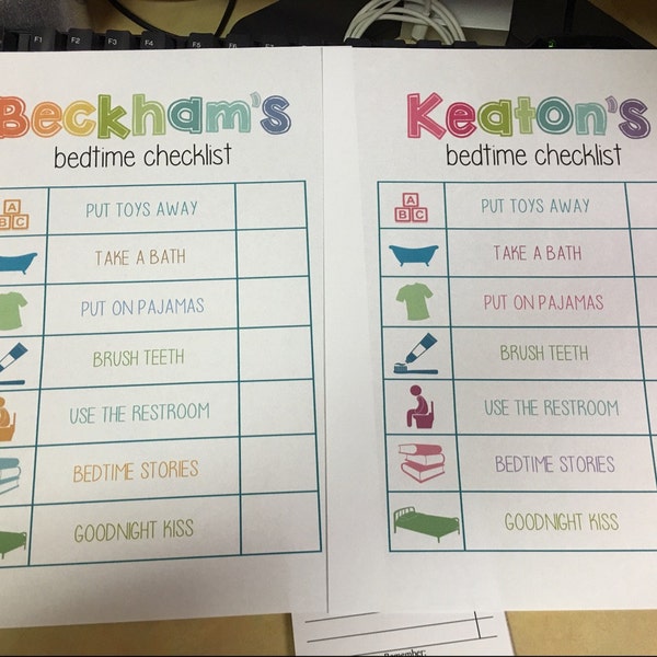 Morning Checklist Printable, Instant Download - Etsy