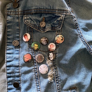 Rock band pins buttons badges punk metal alternative pop